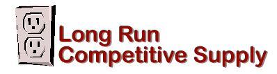 Long Run Competitive Supply