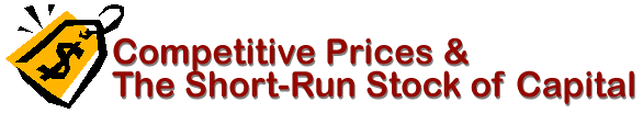 Competitive Prices & The Short-Run Stock of Capital