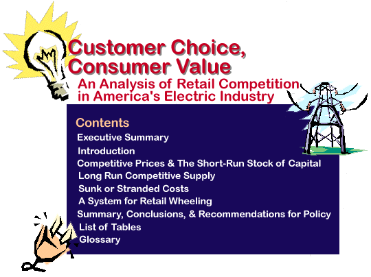Customer Choice, Consumer Value   Contents Map